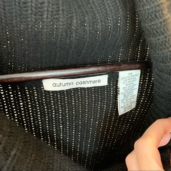 Autumn Cashmere Cowl neck knit jacket x-small - Picture 2 of 5